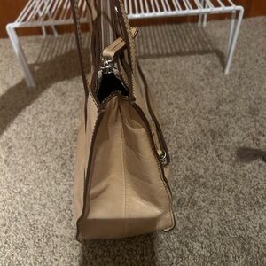 Hobo leather tote bag, bone color, soft leather, great condition